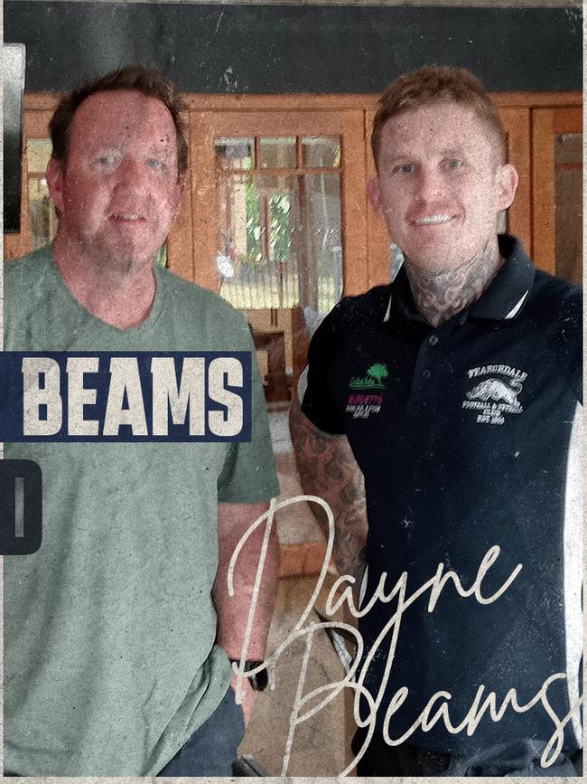 Pearcedale coach Peter Bastinac with Dayne Beams. Picture: Facebook