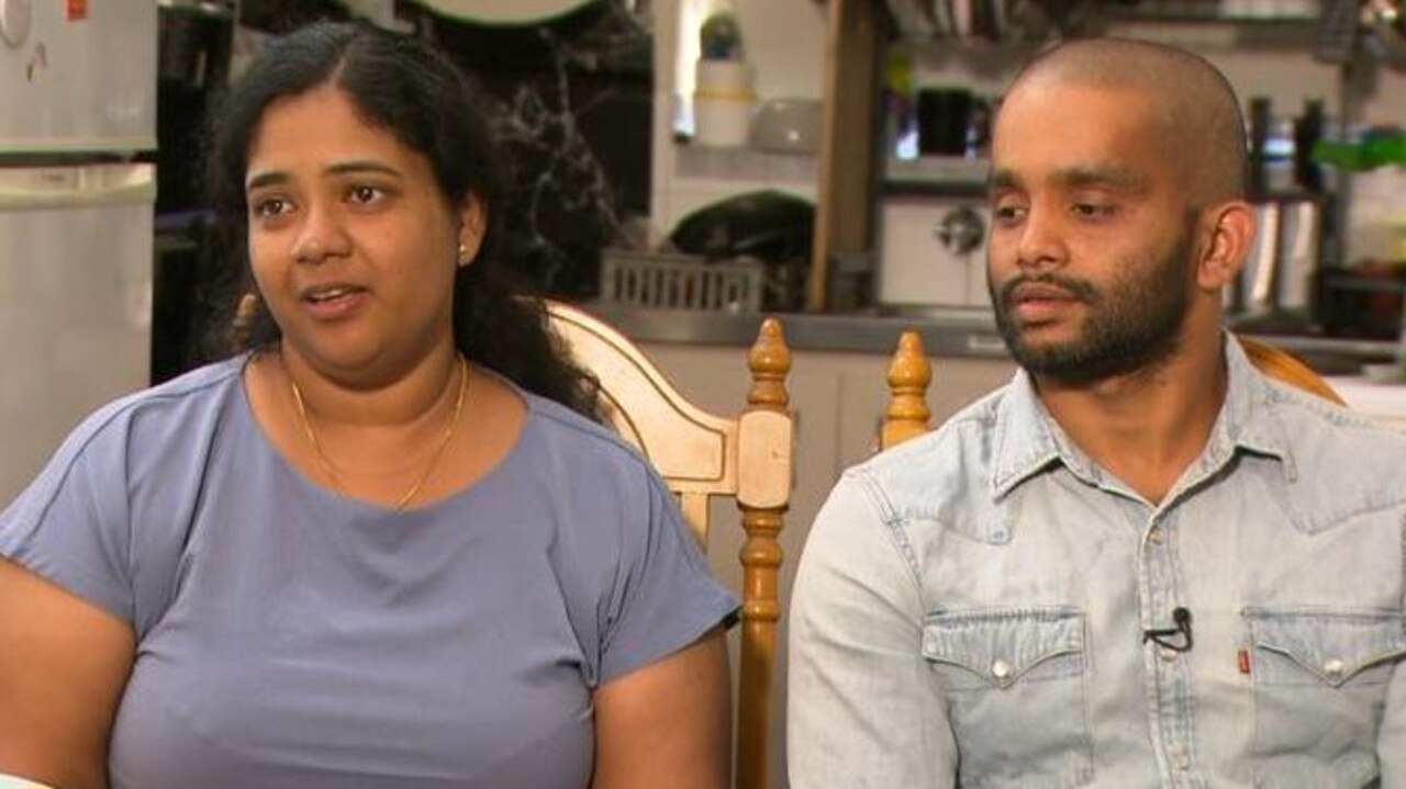 Krishna Aneesh and Aneesh Kollikkara moved to WA with their children. Credit: 7NEWS