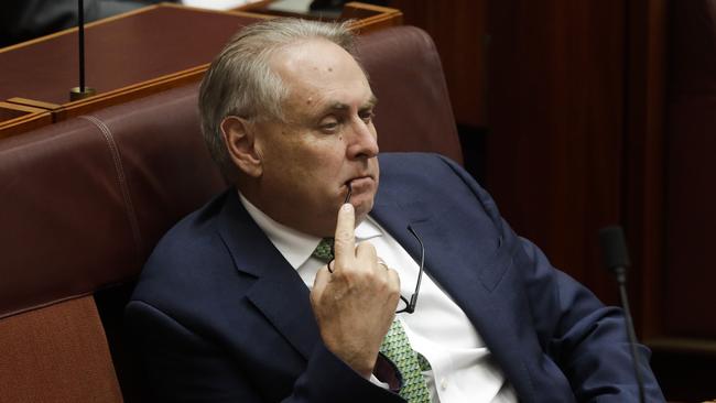 Labor Senator Don Farrell during Question Time in the Senate at Parliament House in Canberra. Picture: Sean Davey.