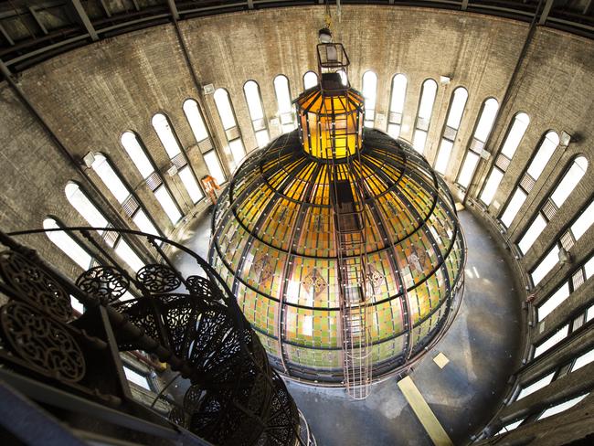 Inside the dome of the Queen Victoria Building. Picture: Cameron Bloom for QVB