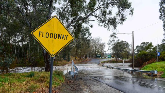 Flash flooding has hit parts of the state. Picture: Brenton Edwards.