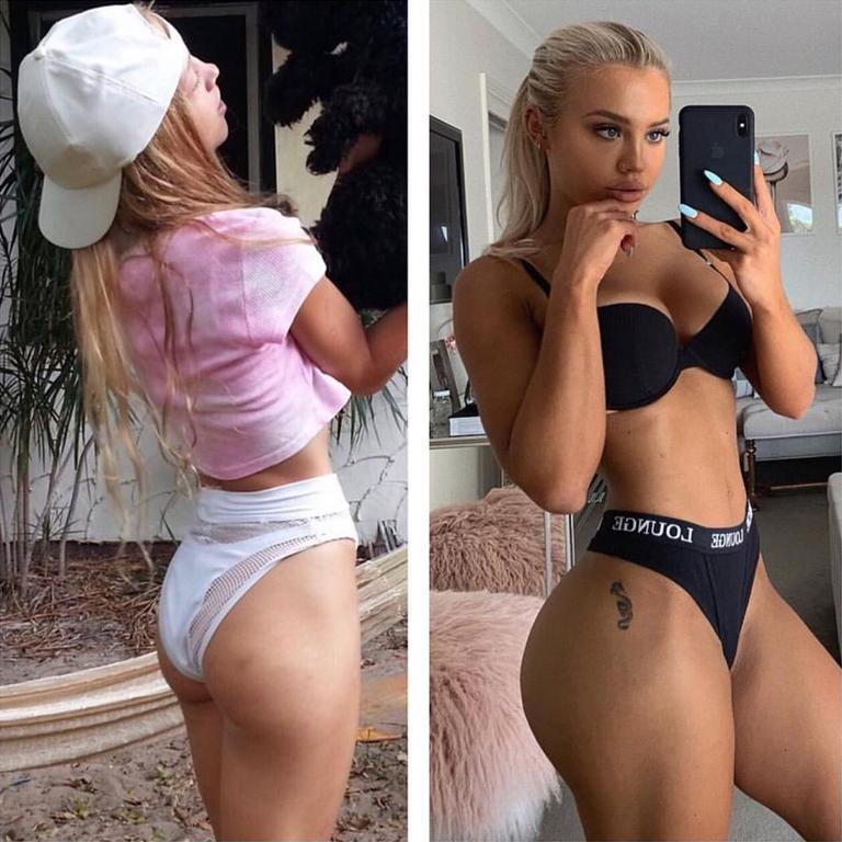 Tammy Hembrow has impressed followers with her impressive booty transformation. Picture: Instagram / Tammy Hembrow Fitness