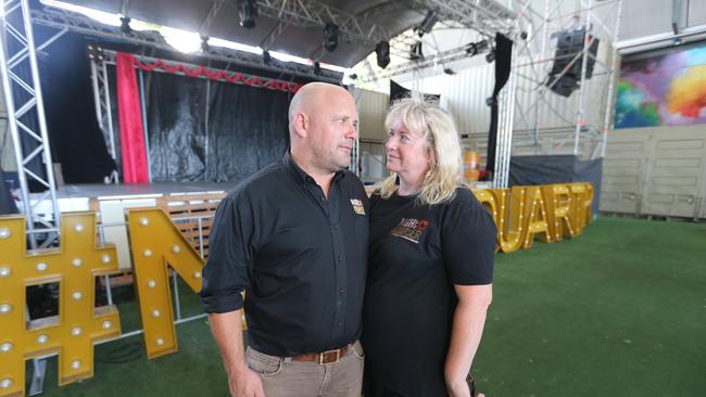 NightQuarter at Helensvale closed its doors after Westfield more than doubled the rent. Photo of owners Michell Christoe and Ian Van Der Woude. Picture Richard Gosling
