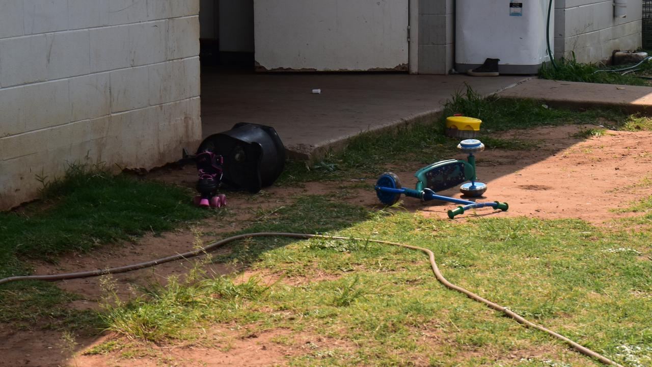 A scooter outside the house in Woorabinda. Picture: Geordi Offard