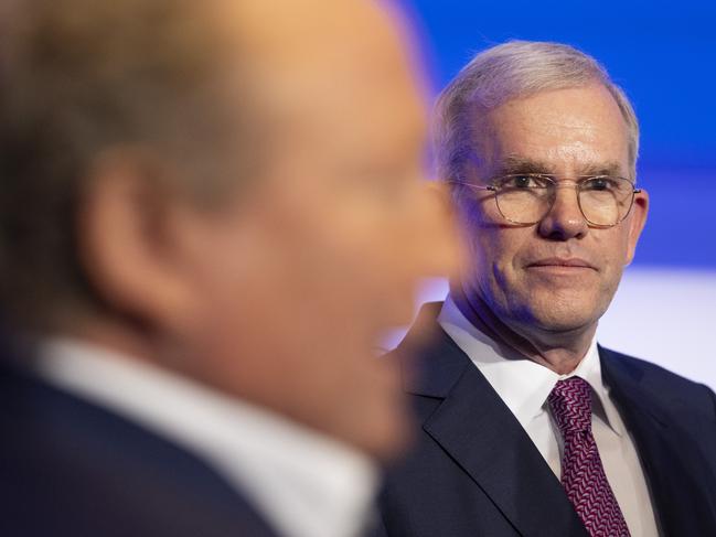 Fortescue Future Industries Chief Executive Officer Mark Hutchinson is seen during the Fortescue Metals Annual General Meeting in Perth, Tuesday, November 22, 2022. (AAP Image/Matt Jelonek) NO ARCHIVING