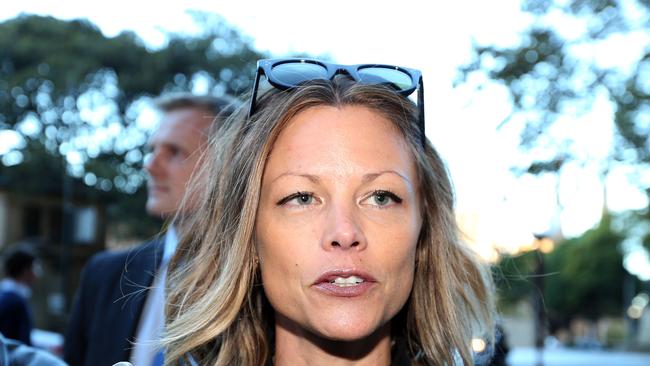 Bianca Rinehart, the eldest daughter of Australian mining magnate Gina Rinehart and a trustee of the Hope Margaret Hancock Trust, pictured outside Federal Court in Sydney. Picture: NCA NewsWire