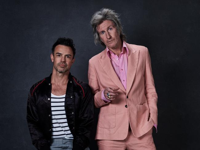 ***EXCLUSIVE FOR THE AUSTRALIAN ONLY***, Australian singer-songwriters Tim Rogers (right) and Lance Ferguson (left), whose debut album as The Ferguson Rogers Process - titled 'Style And Or Substance' - was released in November 2024. Picture: Kane Hibberd