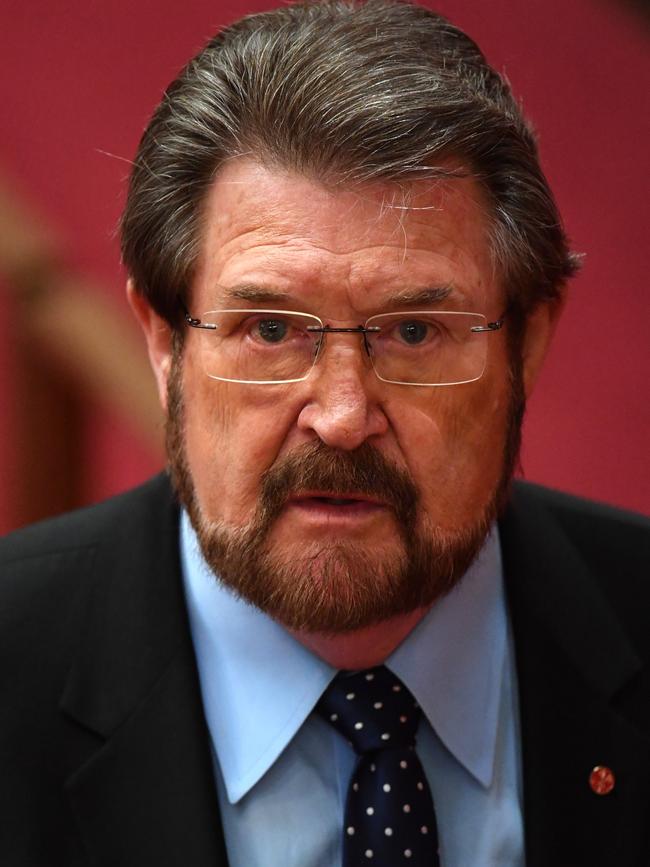 Justice Party Senator Derryn Hinch. Picture: AAP/Mick Tsikas