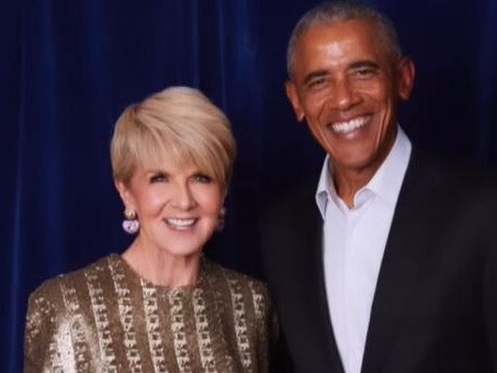 Julie Bishop and former US President Barack Obama. Source: Instagram