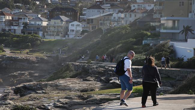 The Bondi to Coogee walk wraps around the headlands of five of Sydney’s beaches. Picture: Danny Aarons