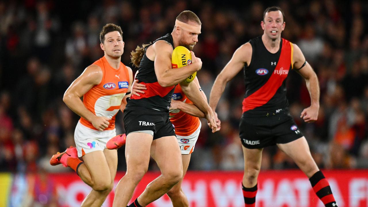 Stringer playing against GWS in round 9 earlier this season (Photo by Morgan Hancock/AFL Photos/via Getty Images)