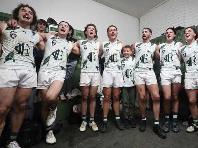 Goulburn Valley FL, Round 13, Echuca V Kyabram, at Echuca, the winners -  Echuca , Echuca won 15-10-100 v 9-9-68,   Picture Yuri Kouzmin