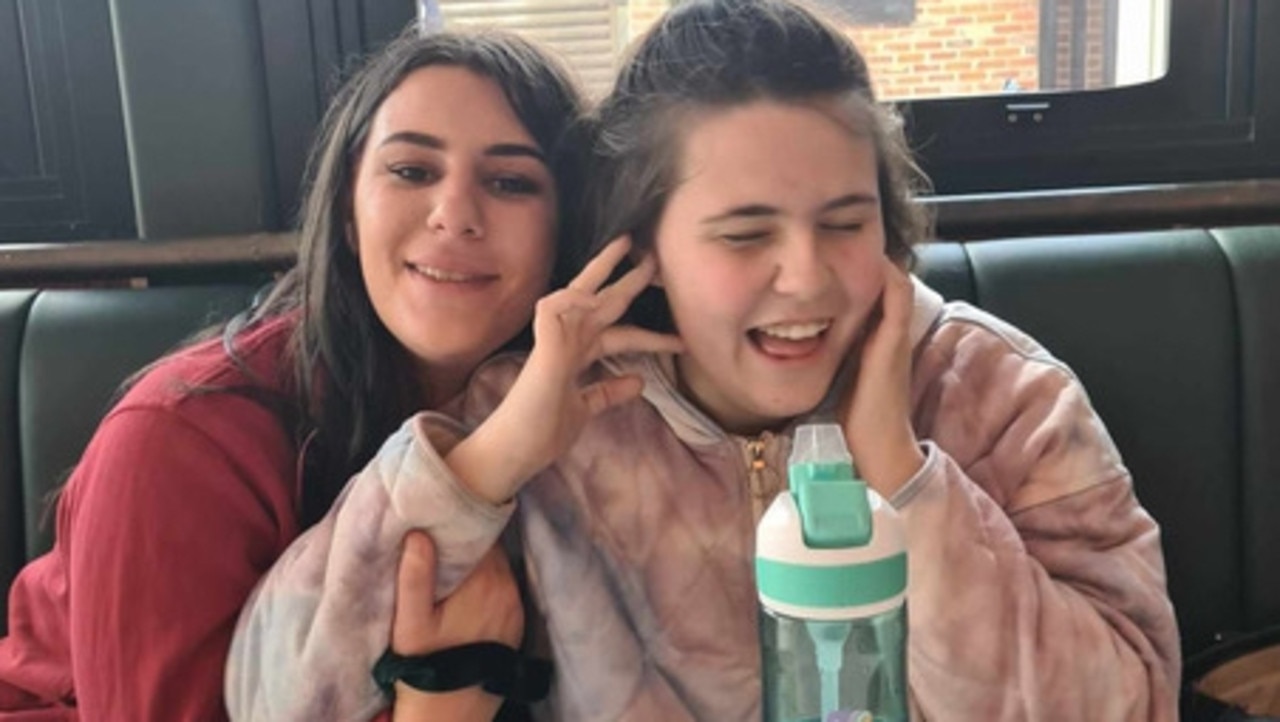 Sixteen-year-old Mia Pugno was not allowed to order off the kids menu at Newtown Hotel as she was over 12 years of age. Mia with her sister Chiara.
