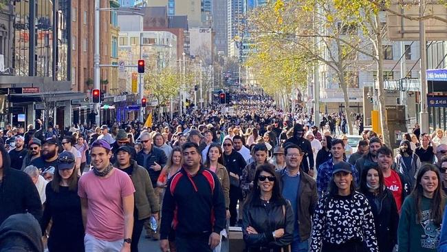 The Australian understands health staff have been encouraged to report co-workers who are suspected of having attended the protest in Sydney last weekend.