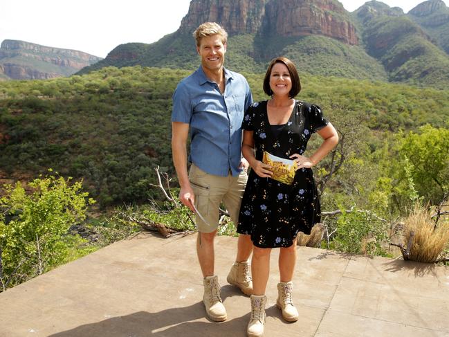 I'm A Celebrity Get Me Out Of Here! Chris Brown, Julia Morris. Picture: Channel 10