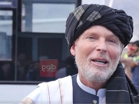 Afghan broadcast network TOLOnews has published a video of Timothy Weeks and accompanying article claiming he has returned to Afghanistan. Picture: TOLOnews