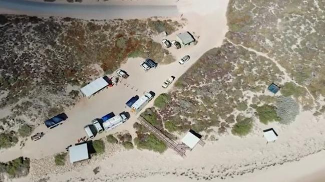 The coastal campground where Cleo went missing. Picture: WA Police