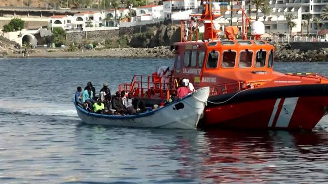 Spanish coast guard rescues migrants off Canary Islands