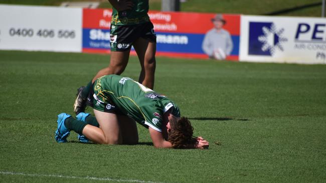Cyril Connell Challenge game between the Ipswich Jets and Sunshine Coast Falcons. Saturday March 18, 2023. Picture, Nick Tucker.