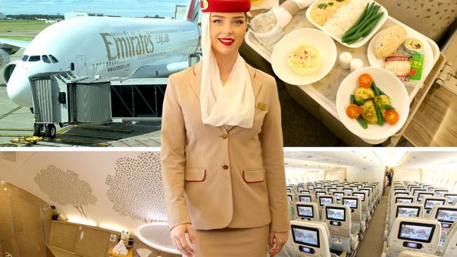 A look at the Emirates' flagship A380. Pictures: Steve Pohlner