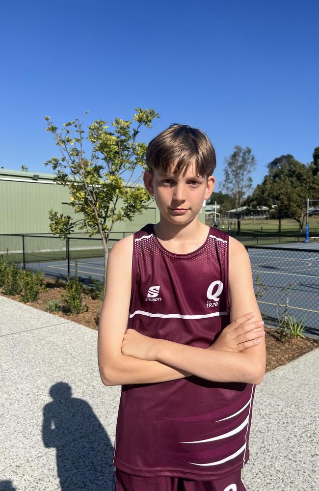 QLD School Sport Netball Under-15 boys. Pictured: Matthew Ivison