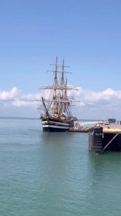 World’s ‘most beautiful ship’ arrives in Darwin