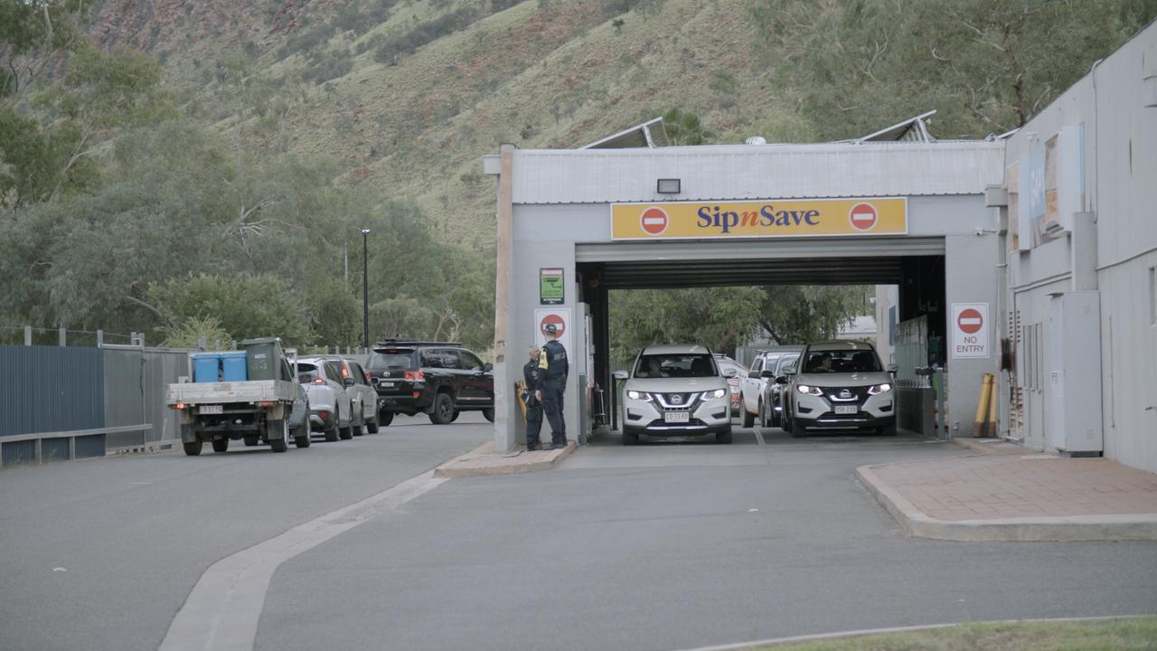 Reduced bottle shop hours, signage of alcohol bans, and closed liquor shops are common place in Alice Springs due to current alcoholism crisis. Picture: Sam Boneham