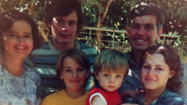 Anti-drugs campaigner Donald Mackay with wife Barbara and children Paul, Ruth, May and James (3) in Easter 1977, months before his murder in Griffith.