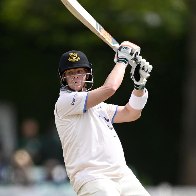 Steve Smith batting for Sussex in the County Championship.