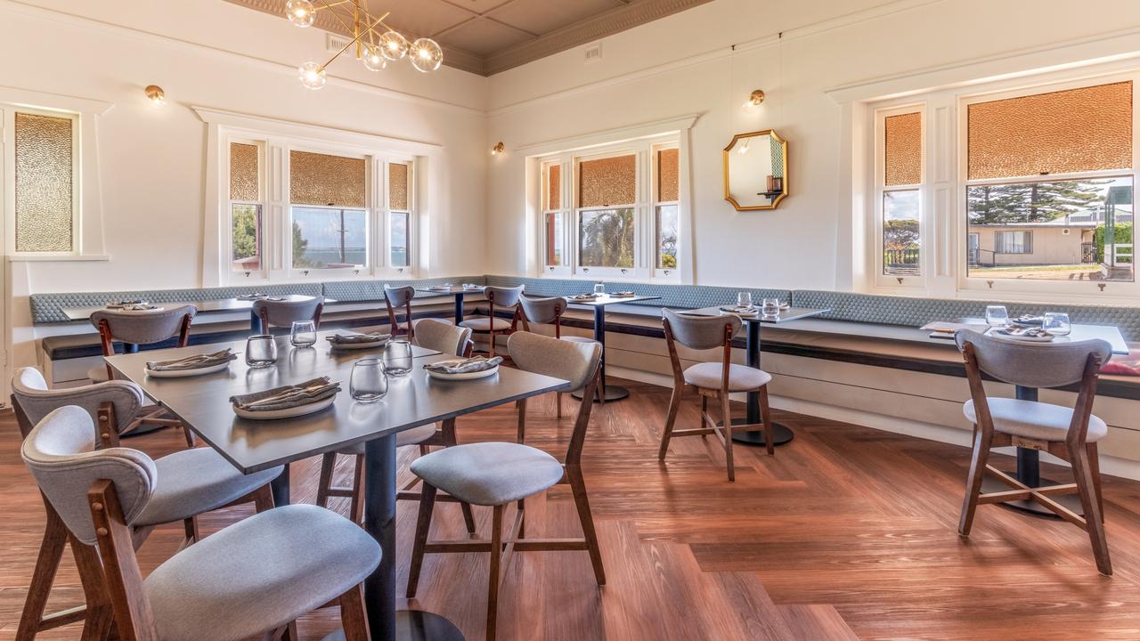 The dining room at The Odd Plate, Kingscote.