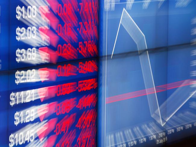 The information of stocks that lost in prices are displayed on an electronic board inside the Australian Securities Exchange, operated by ASX Ltd., in Sydney, Australia, on Friday, July 24, 2015. The Australian dollar slumped last week as a gauge of Chinese manufacturing unexpectedly contracted, aggravating the impact of declines in copper and iron ore prices. Photographer: Brendon Thorne/Bloomberg