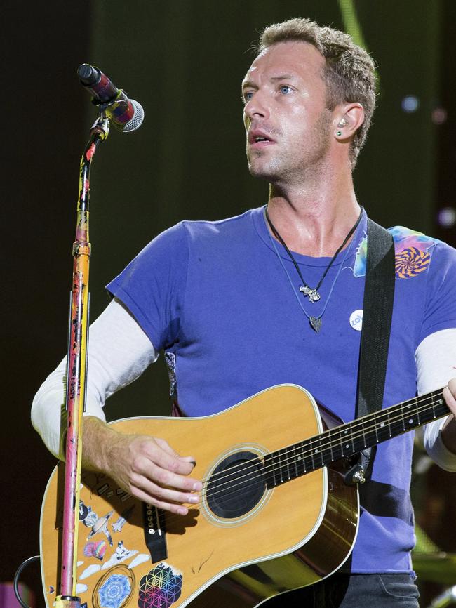 One Love Manchester line-up: Chris Martin. Picture: AP