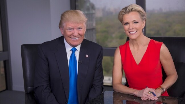 Former Fox News presenter Megyn Kelly (pictured with Donald Trump) has described Russian President Vladimir Putin as a person who is “extremely cunning” and “extremely manipulative”. Picture: Getty Images