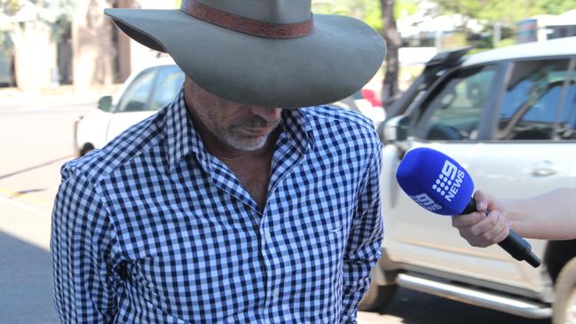 Former City of Darwin Lyons ward councillor Paul Arnold outside the Darwin Local Court on May 20, 2024, after pleading not guilty to assault, deprivation of liberty and stalking. Picture: Jason Walls