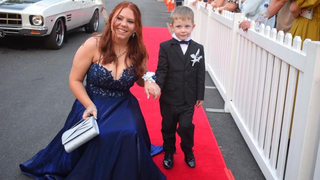 Montana Cutts and her brother Cruz at the North Rockhampton High School Formal 2023.