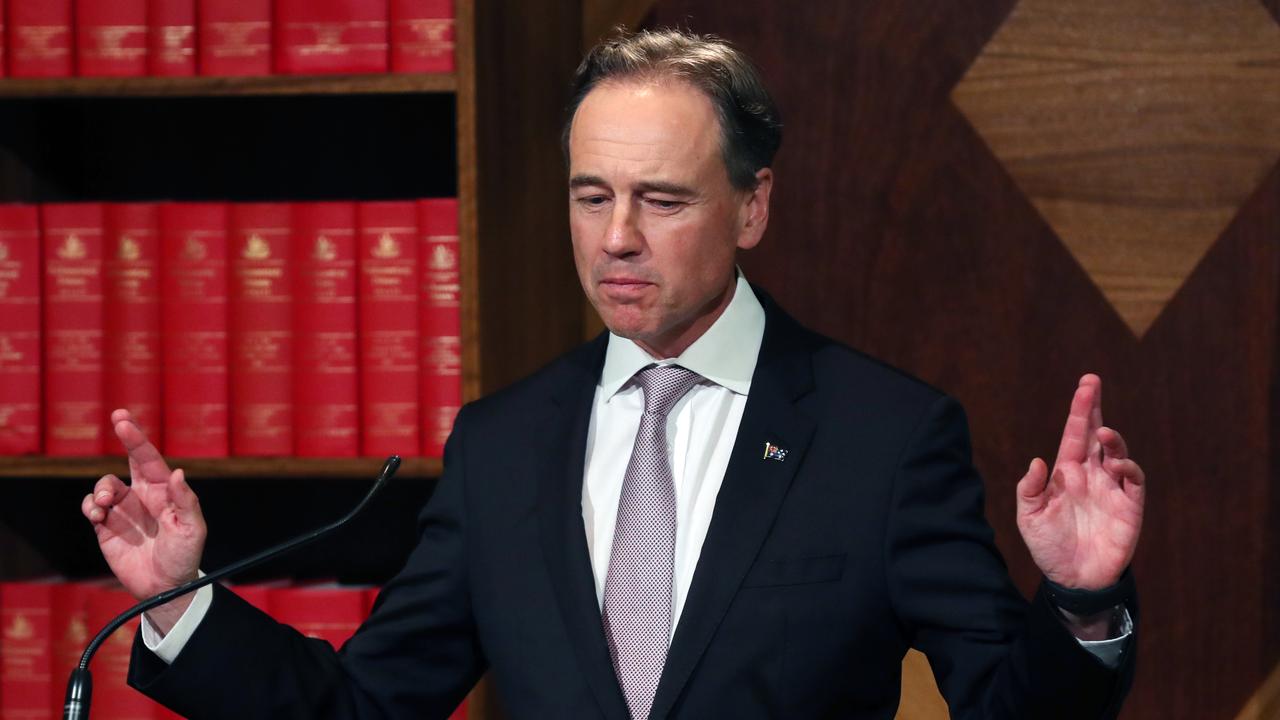 Health Minister Greg Hunt insists wedding travel fitted profound exemption criteria. Picture: NCA NewsWire/David Crosling