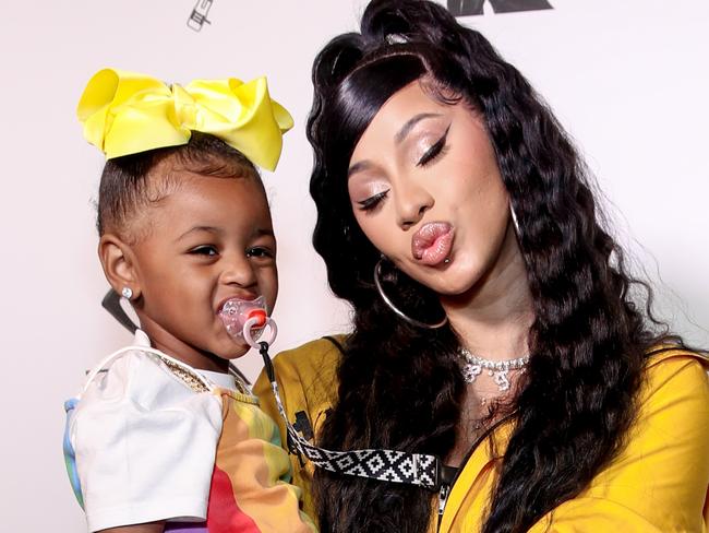 Cardi B with daughter Kulture Kiari Cephus in LA earlier this year. Picture: Rich Fury/Getty Images for Def Jam Recordings