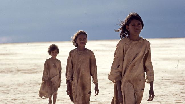 Rabbit Proof Fence actors Laura Monaghan, Tianna Sansbury and Everlyn Sampi.