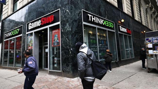 Eat the Rich is a documentary series investigating GameStop’s precipitous stock market plunge in 2021. Picture: Getty