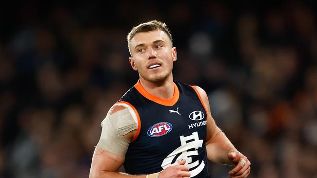 Patrick Cripps had a quiet night. Picture: Dylan Burns/AFL Photos via Getty Images