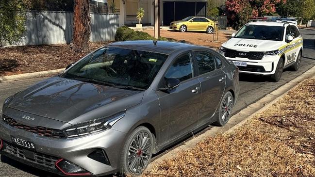 The car was stolen from Cummins on the Eyre Peninsula and stopped in Salisbury. Picture: SA Police