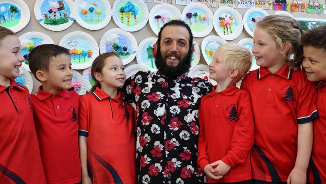 Teacher Michael Zerbi said ‘brain breaks’ were important. Picture: Supplied