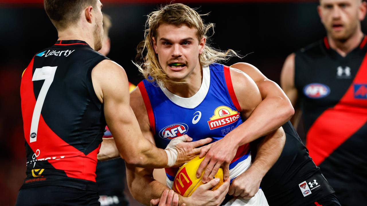 Bailey Smith had a big impact on Friday night. Picture: Dylan Burns/AFL Photos