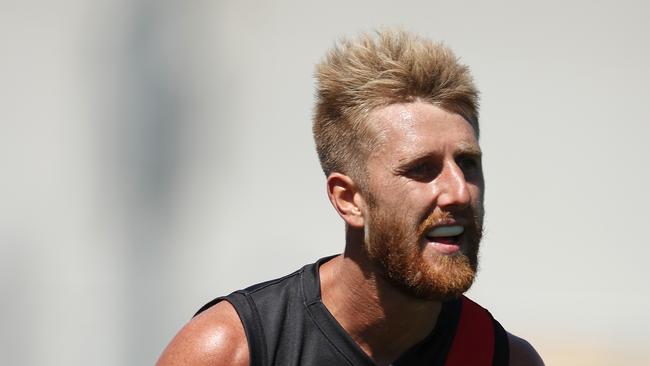 Skipper Dyson Heppell is set to return to the defensive 50. Picture: Getty Images