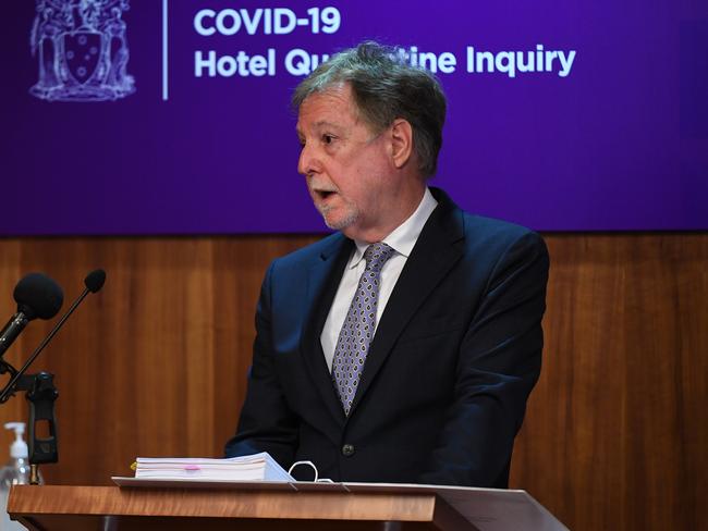 Senior Counsel Assisting the inquiry into hotel quarantine, Tony Neal QC. Picture: Getty