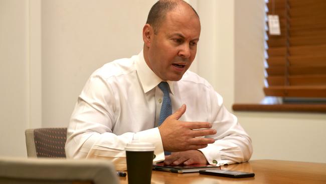 Treasurer Josh Frydenberg speaks with Facebook's co-founder Mark Zuckerberg about the news media bargaining code on February 19, 2021. Picture: PMO via NCA NewsWire