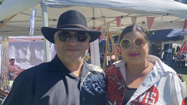 Michael and Katherine Ortega, from Sydney, are renewing their wedding vows at the Elvis Festival in Parkes.