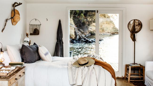 A room overlooking the water on Satellite Island. Picture: Kara Rosenlund