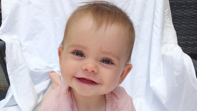 Her mother’s favourite image of nine-month-old Kobi: ‘Here we have a beautiful face, which could probably be the face of domestic violence moving forward,’ Assistant Commissioner Ian Parrott said on Thursday.