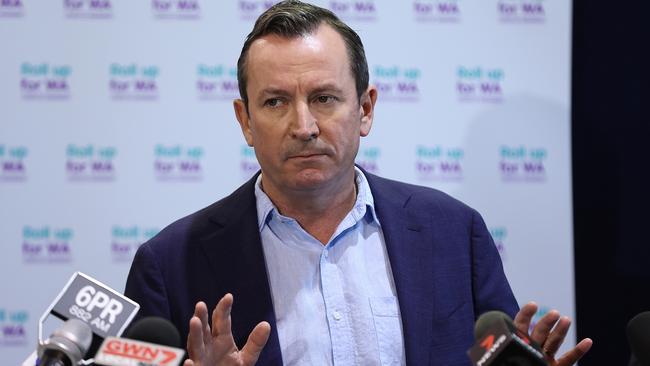 Premier Mark McGowan says the debate should stop over which state is handling the pandemic better. Picture: Paul Kane/Getty Images